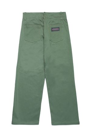 pantalone in cotone verde MARNI KIDS | M01217M00T20M540